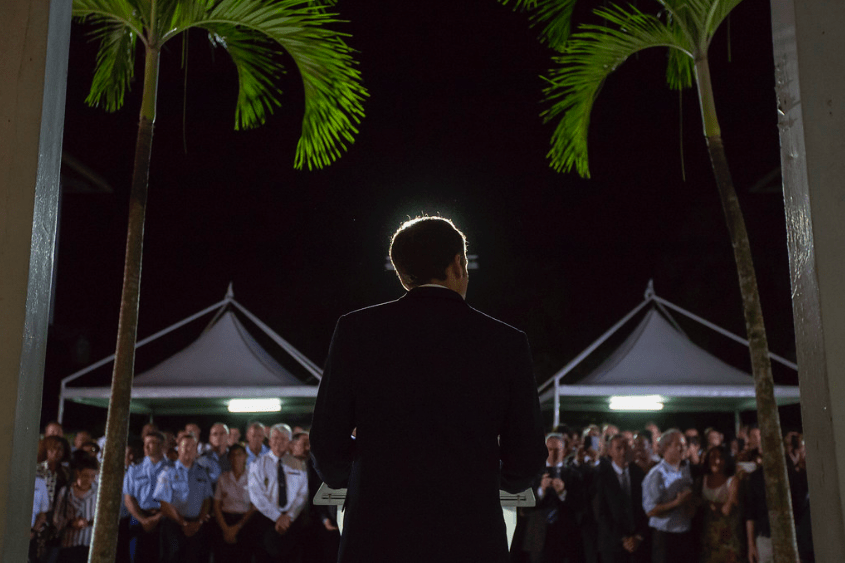 Emmanuel Macron en Guyane