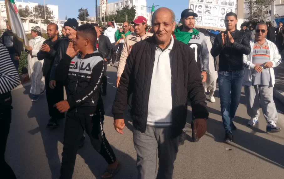 Saci Belgate dans les manifestations du Hirak algérien