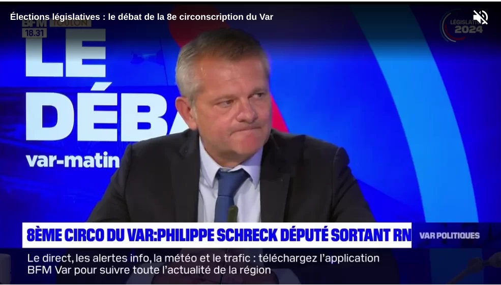Philippe Schreck, député RN réelu au premier tout des législatives