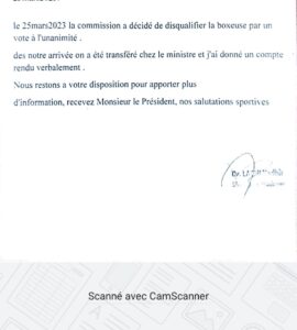 Extrait du rapport administratif du docteur Lachi