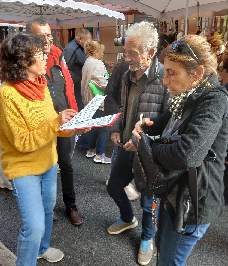 Le questionnaire de la liste “Uni(e)s pour Draguignan” : mobilité, écologie et qualité de vie, en ligne et sur le marché