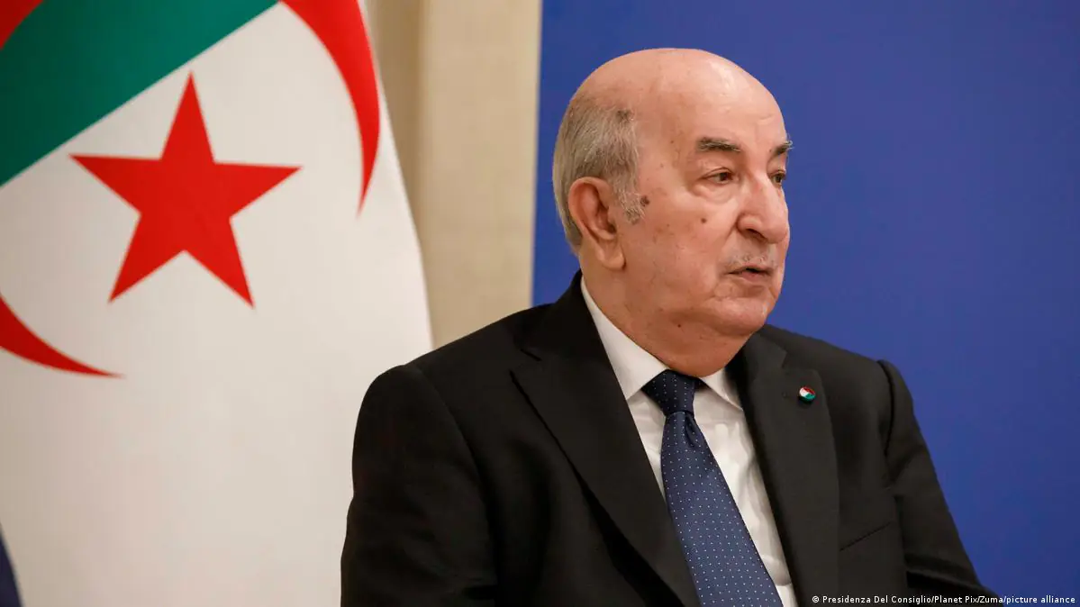 « Abdelmadjid Tebboune, président de l’Algérie, lors d’une apparition publique